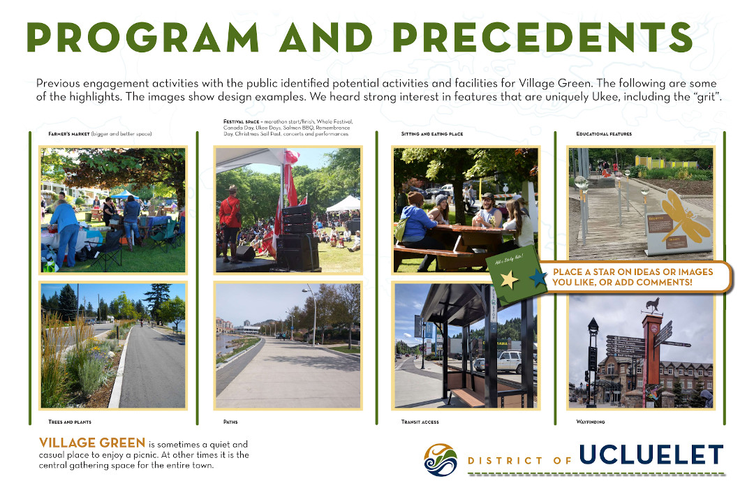 Ucluelet Presentation Board Precedents